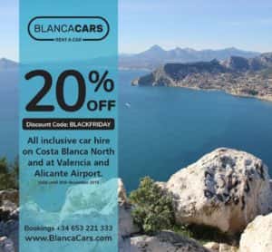 Car hire BlackFriday discount codes Pedreguer